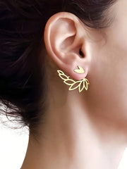 Elegant Style 1 Pair Copper Stud Earrings