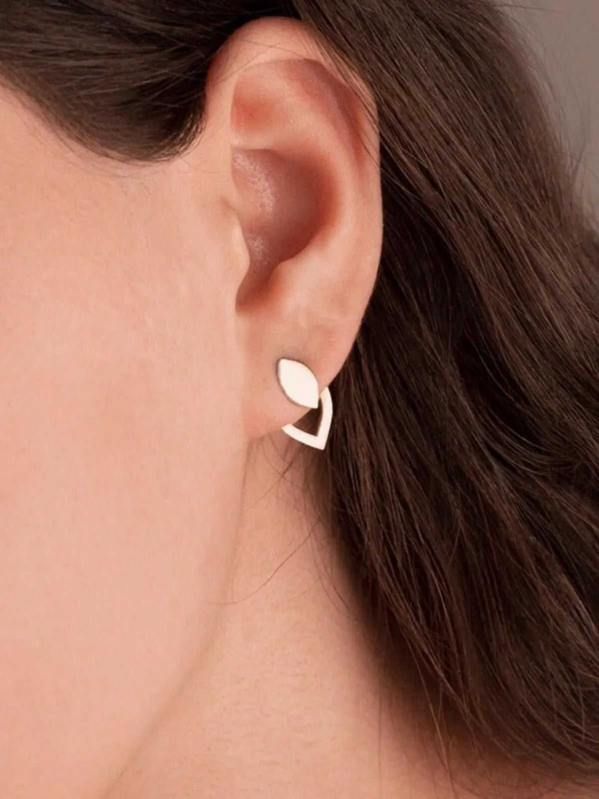 Elegant Style 1 Pair Copper Stud Earrings