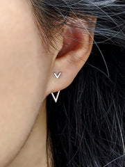 Elegant Style 1 Pair Copper Stud Earrings