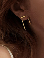 Elegant Style 1 Pair Copper Stud Earrings