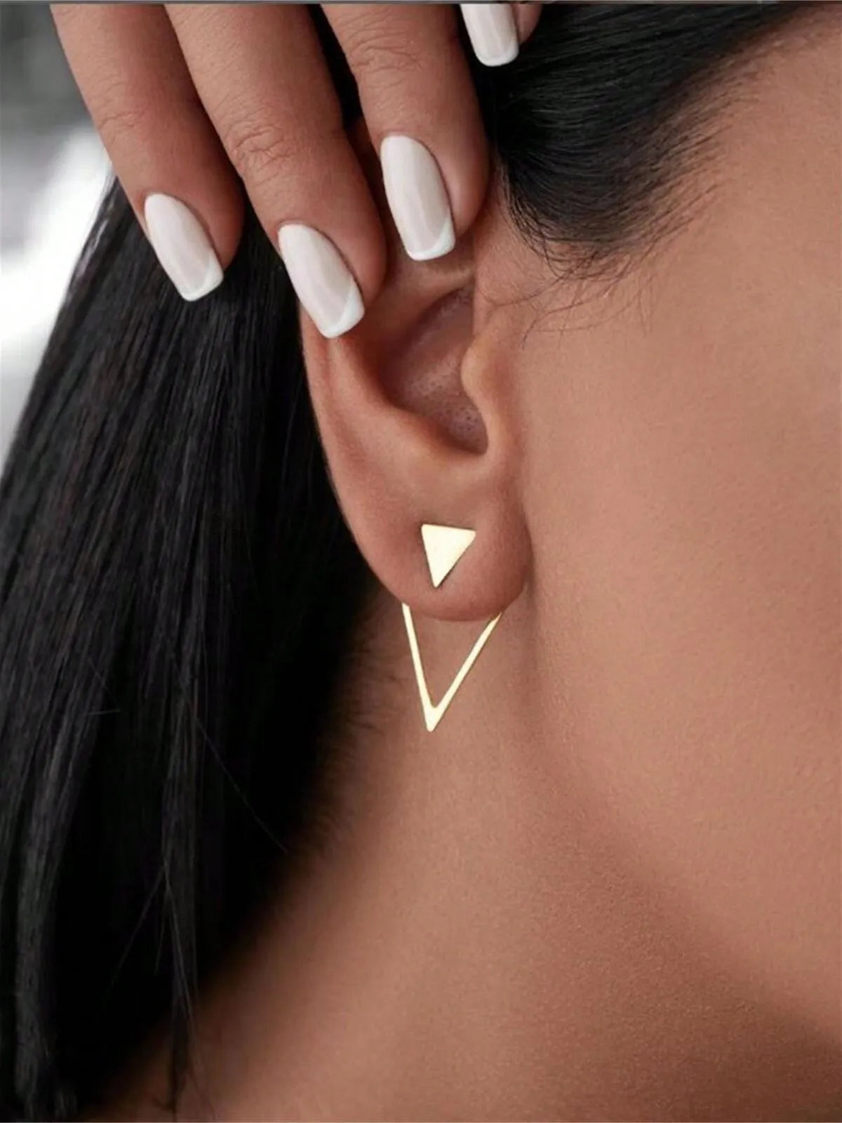 Elegant Style 1 Pair Copper Stud Earrings