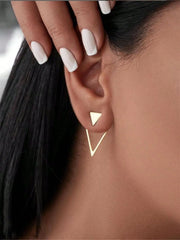 Elegant Style 1 Pair Copper Stud Earrings