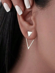Elegant Style 1 Pair Copper Stud Earrings