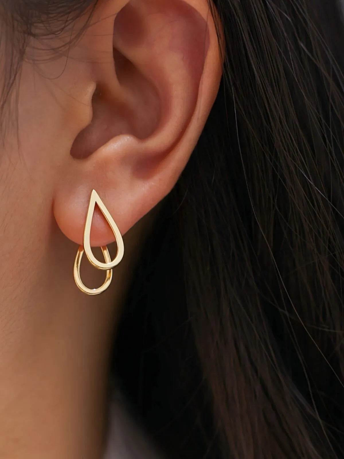 Elegant Style 1 Pair Copper Stud Earrings
