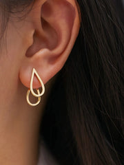 Elegant Style 1 Pair Copper Stud Earrings