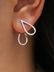 Elegant Style 1 Pair Copper Stud Earrings