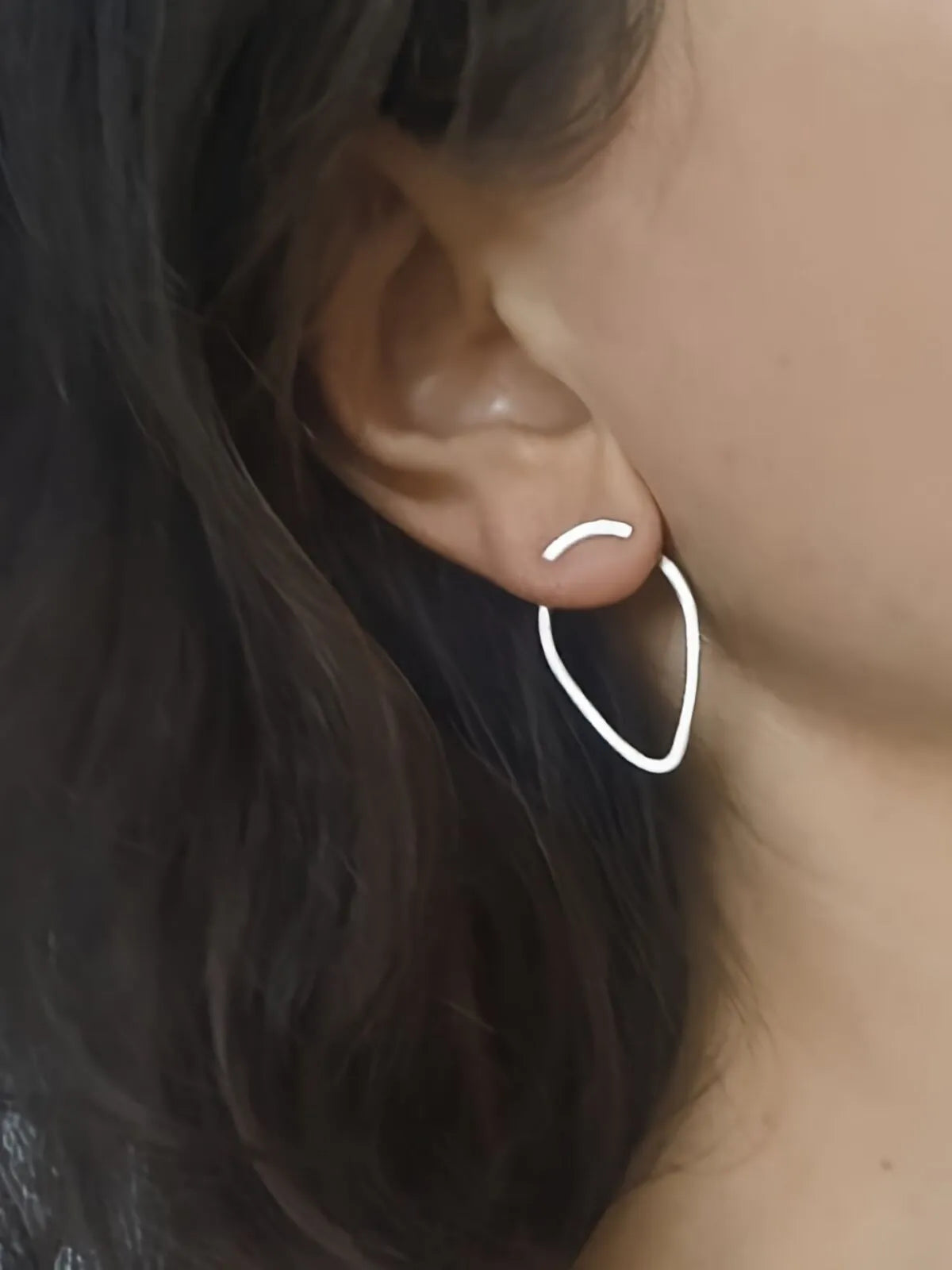 Elegant Style 1 Pair Copper Stud Earrings