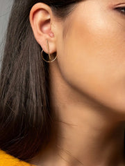 Elegant Style 1 Pair Copper Stud Earrings