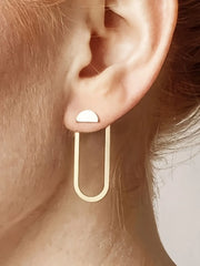 Elegant Style 1 Pair Copper Stud Earrings