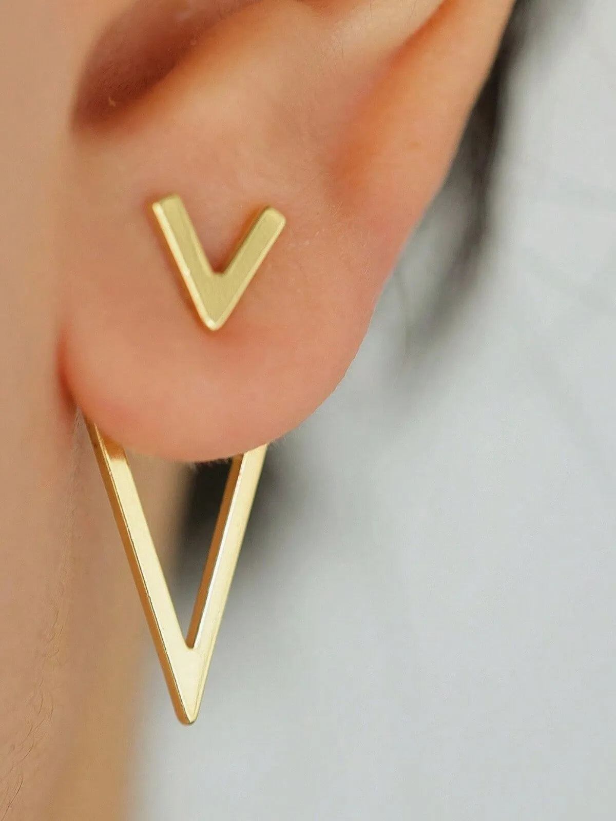 Elegant Style 1 Pair Copper Stud Earrings