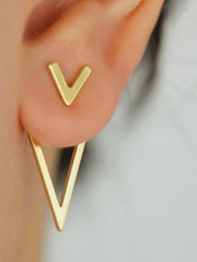 Elegant Style 1 Pair Copper Stud Earrings