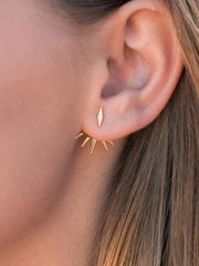 Elegant Style 1 Pair Copper Stud Earrings