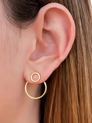 Elegant Style 1 Pair Copper Stud Earrings