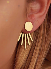 Elegant Style 1 Pair Copper Stud Earrings
