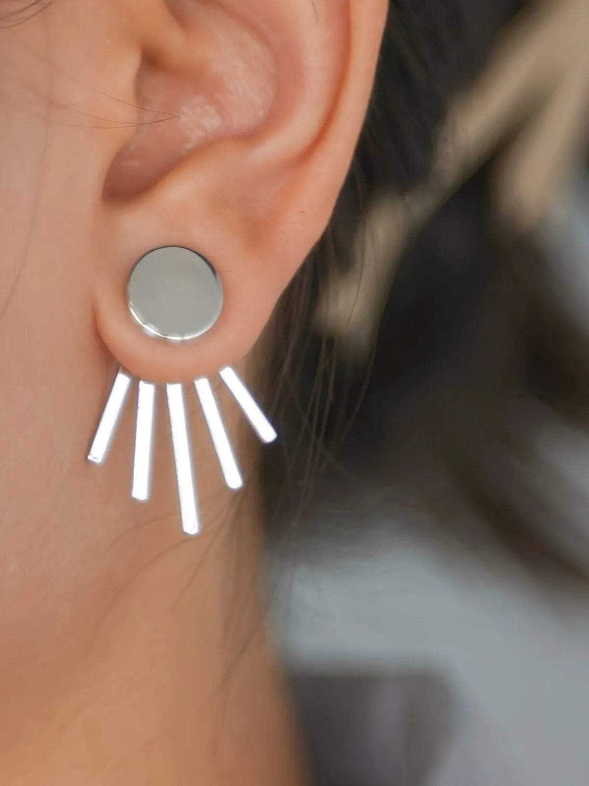 Elegant Style 1 Pair Copper Stud Earrings