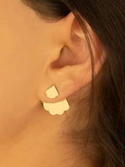 Elegant Style 1 Pair Copper Stud Earrings