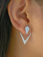 Elegant Style 1 Pair Copper Stud Earrings