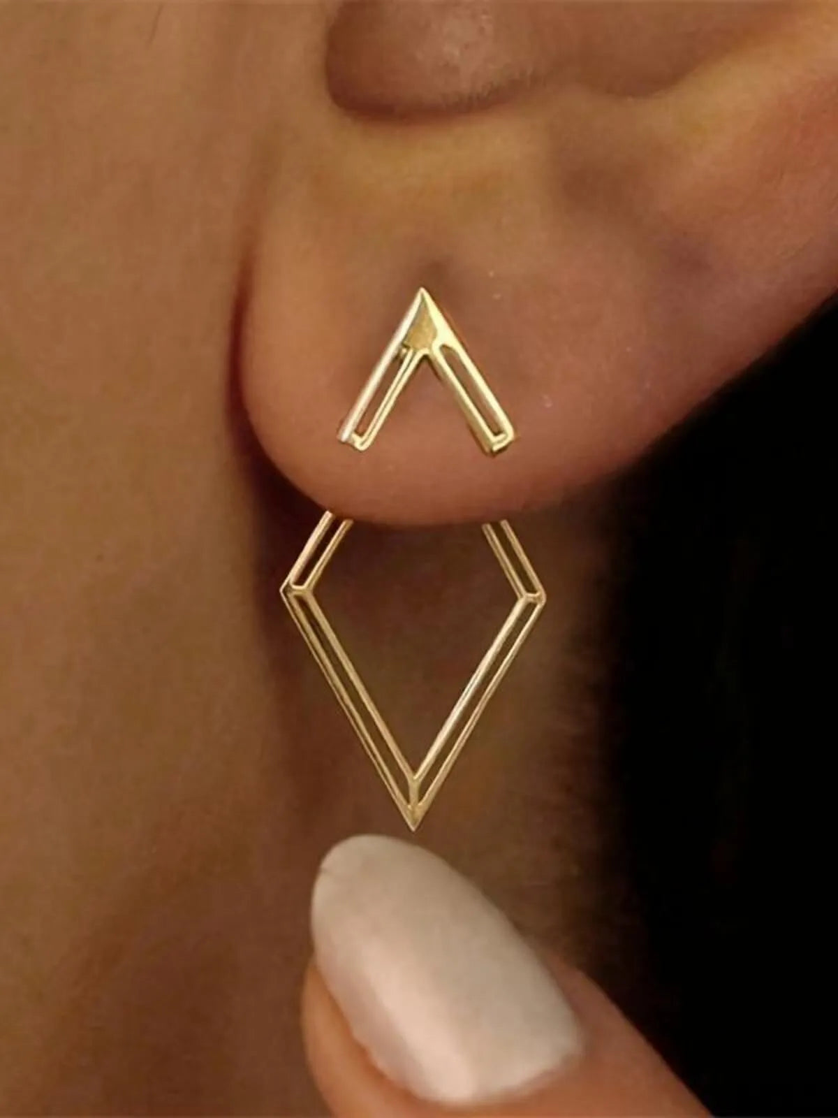 Elegant Style 1 Pair Copper Stud Earrings