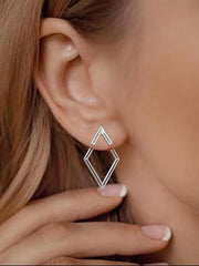 Elegant Style 1 Pair Copper Stud Earrings