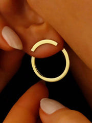 Elegant Style 1 Pair Copper Stud Earrings