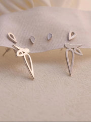 Elegant Style 1 Pair Copper Stud Earrings