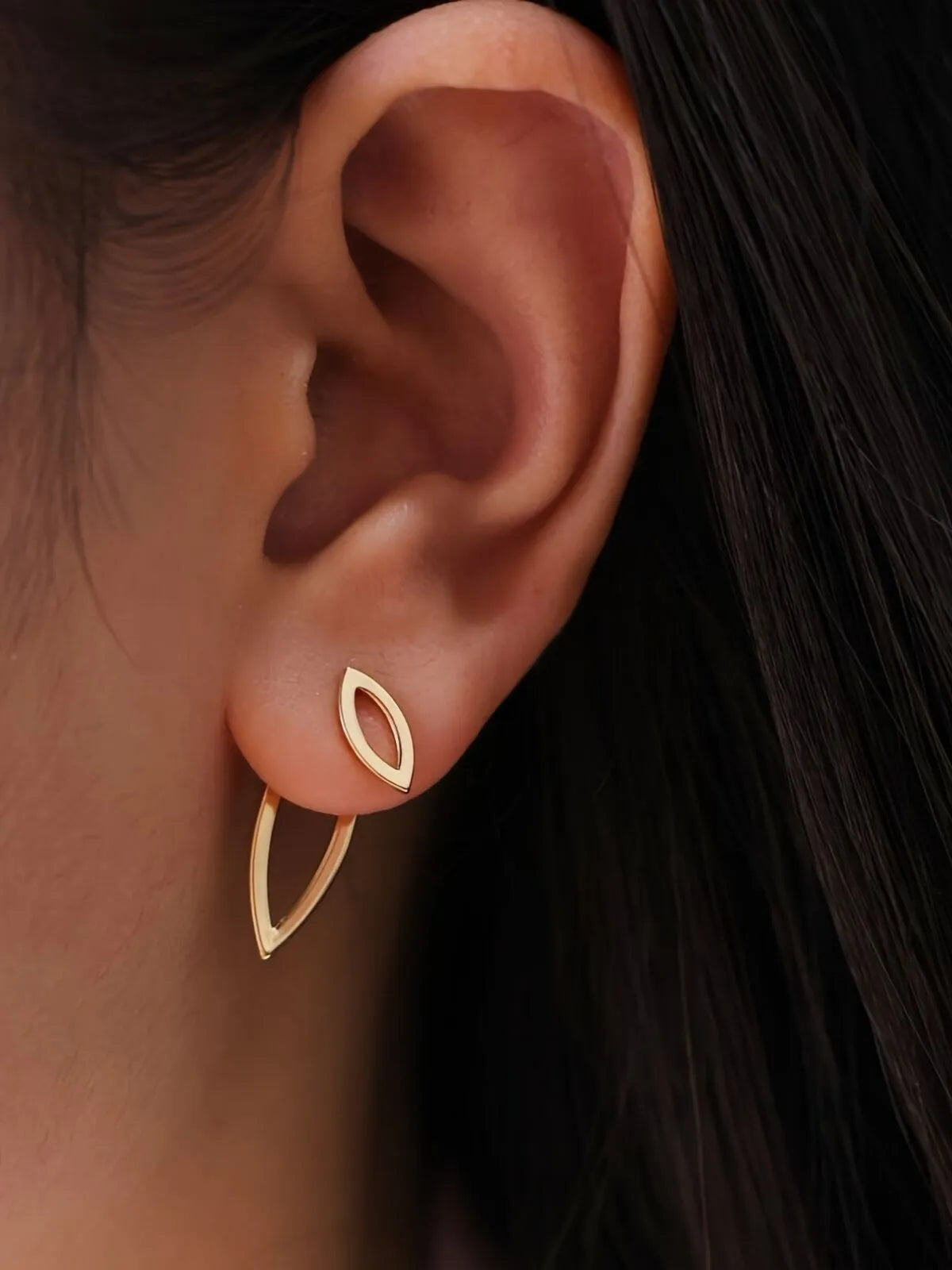 Elegant Style 1 Pair Copper Stud Earrings