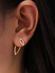 Elegant Style 1 Pair Copper Stud Earrings