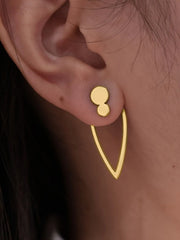 Elegant Style 1 Pair Copper Stud Earrings