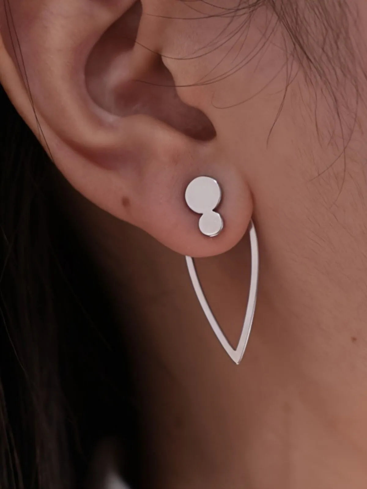 Elegant Style 1 Pair Copper Stud Earrings