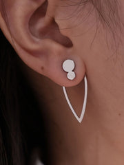 Elegant Style 1 Pair Copper Stud Earrings