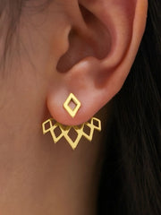 Elegant Style 1 Pair Copper Stud Earrings