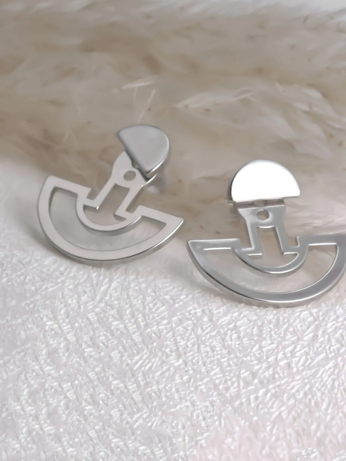 Elegant Style 1 Pair Copper Stud Earrings