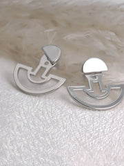 Elegant Style 1 Pair Copper Stud Earrings