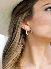 Elegant Style 1 Pair Copper Stud Earrings