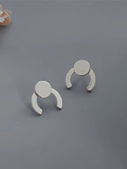 Elegant Style 1 Pair Copper Stud Earrings