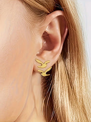 Elegant Style 1 Pair Copper Stud Earrings