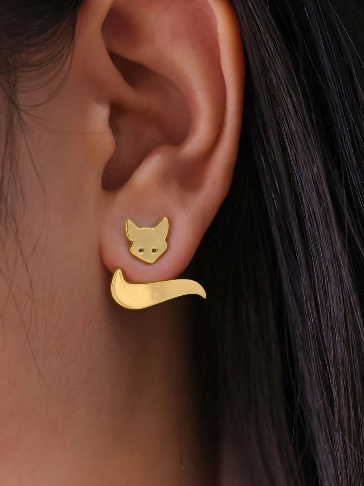 Elegant Style 1 Pair Copper Stud Earrings