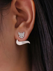 Elegant Style 1 Pair Copper Stud Earrings