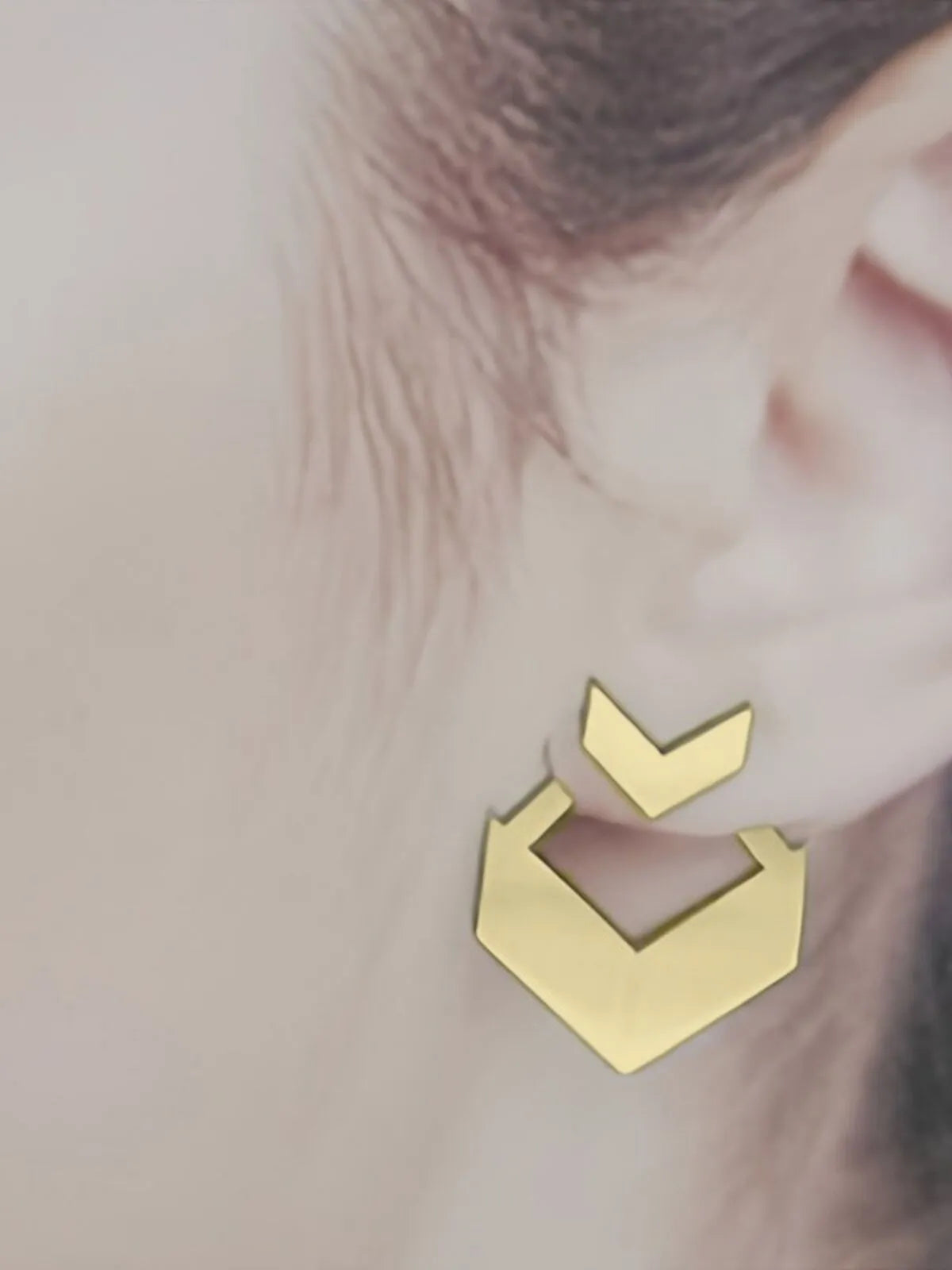 Elegant Style 1 Pair Copper Stud Earrings