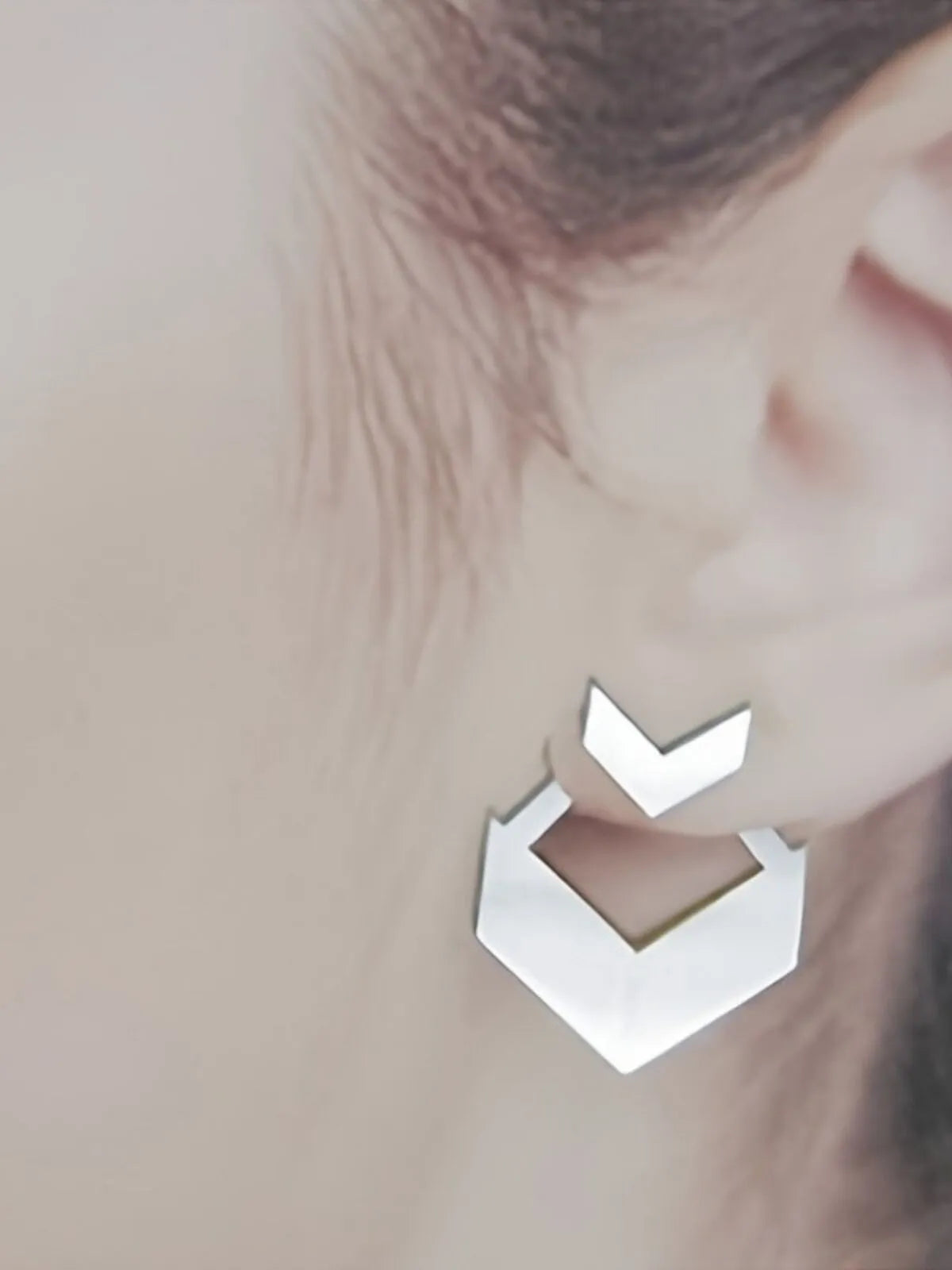 Elegant Style 1 Pair Copper Stud Earrings
