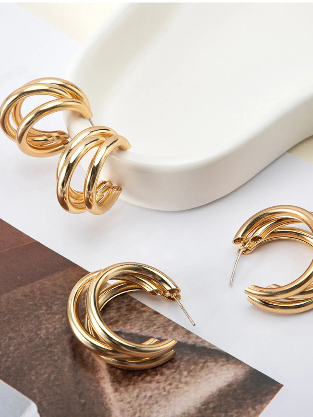 Elegant Style 1 Pair Geometric Lron Earring