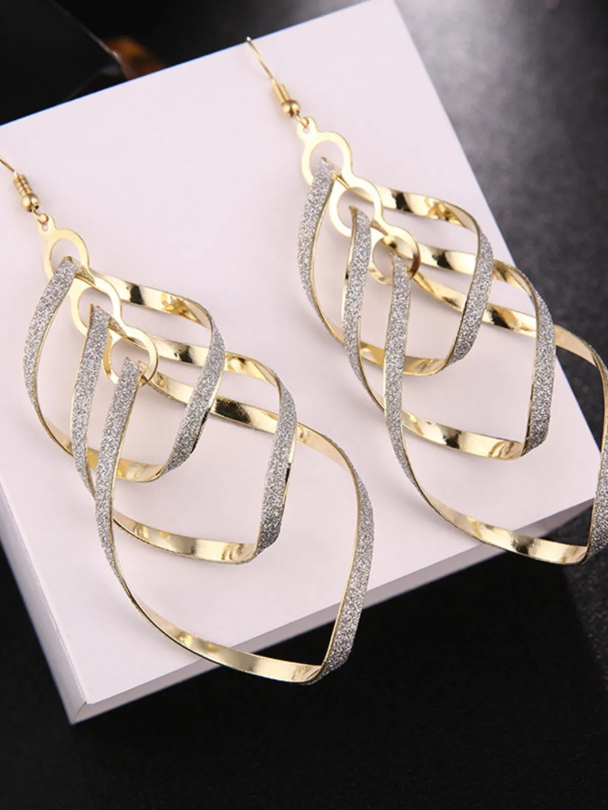 Minimalist Hollow Grommet Iron 1 Pair Earrings