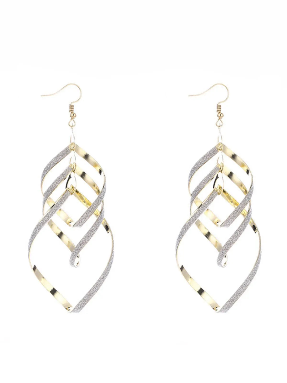 Minimalist Hollow Grommet Iron 1 Pair Earrings