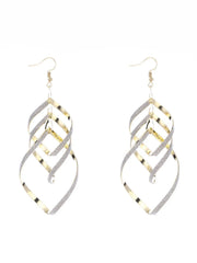 Minimalist Hollow Grommet Iron 1 Pair Earrings