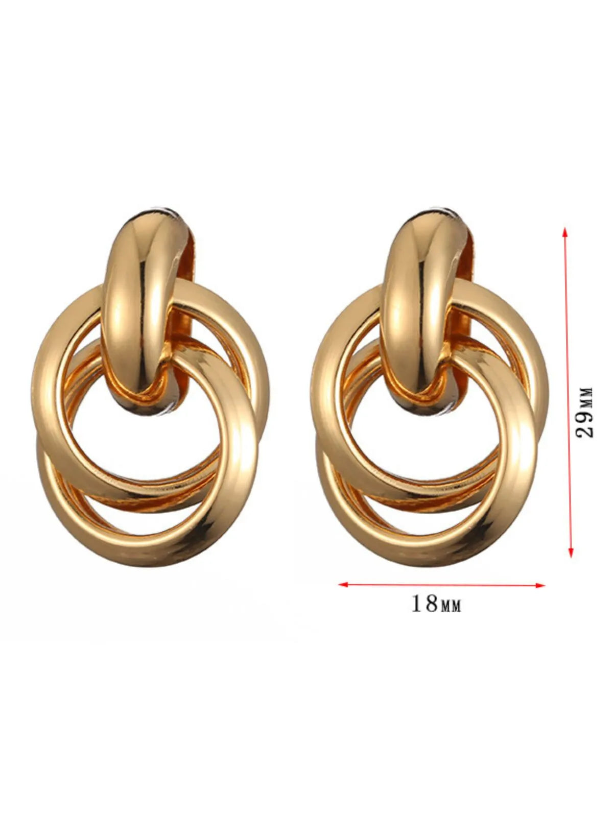 Elegant Style 1 Pair Lron Earring