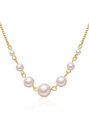 Elegant Style 1pc Pearl Alloy Necklace