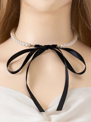 Elegant Style 1pc Pearl Polyresin Necklace