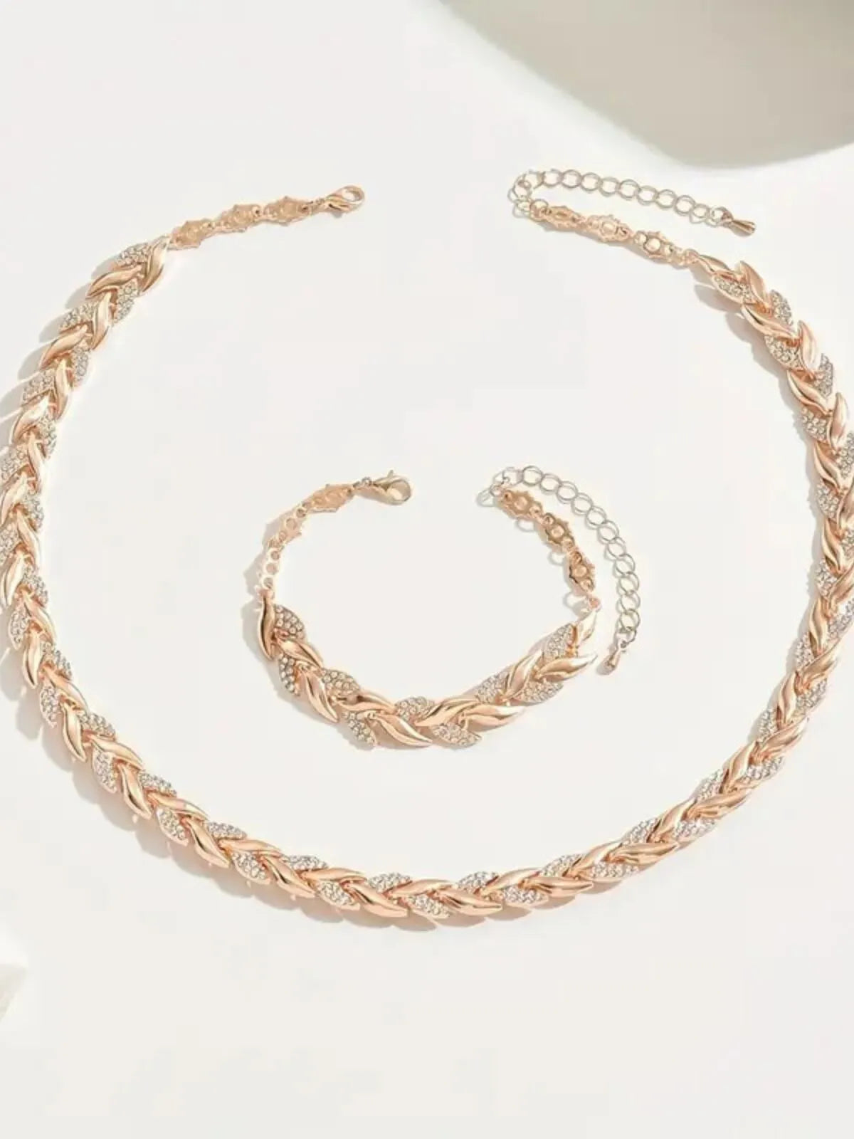 Elegant Style 2pcs Geometric Zinc Alloy Jewelry Set