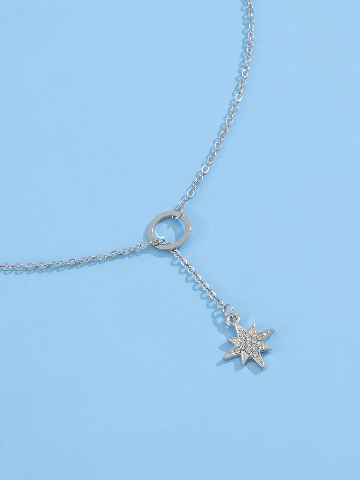 Everyday Crystal Accent Zinc Alloy 1pc Y Necklace 