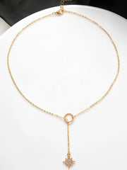 Everyday Crystal Accent Zinc Alloy 1pc Y Necklace 